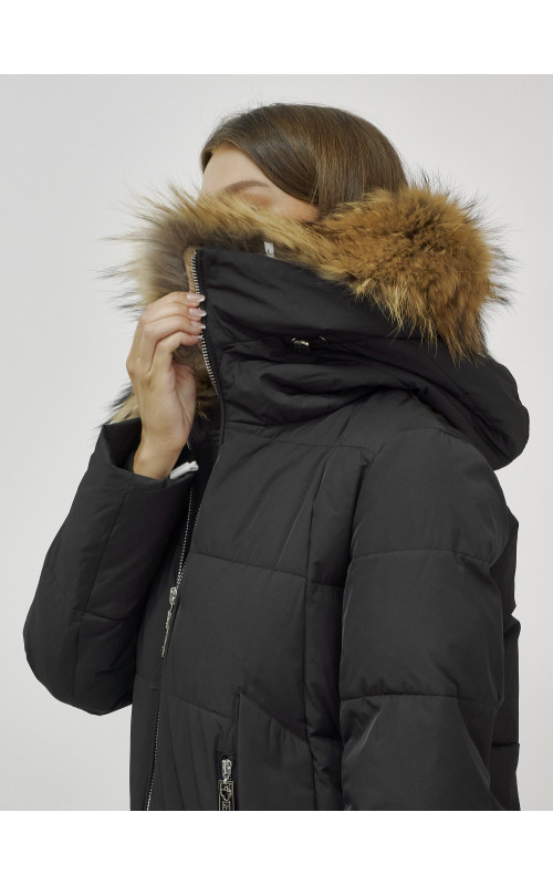 Женская зимняя куртка с мехом.