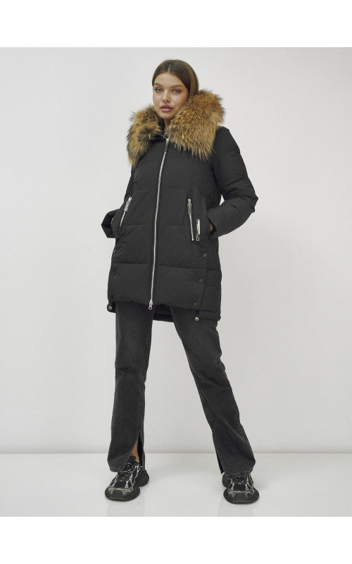 Женская зимняя куртка с мехом.