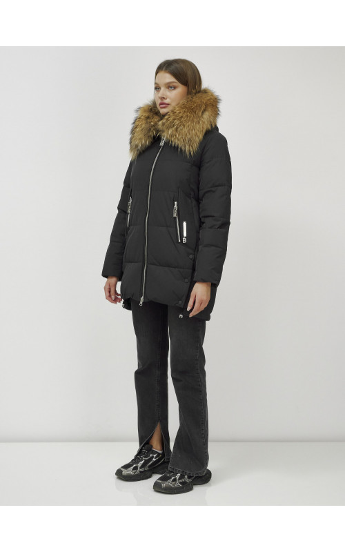 Женская зимняя куртка с мехом.