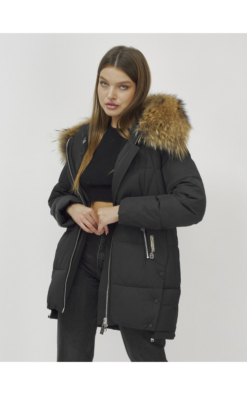 Женская зимняя куртка с мехом.