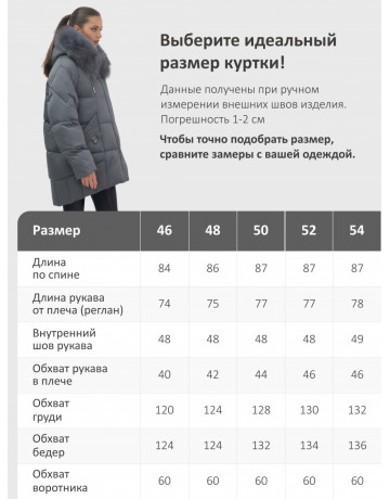 Пуховик женский зимний с мехом и капюшоном, тёмно-серый.