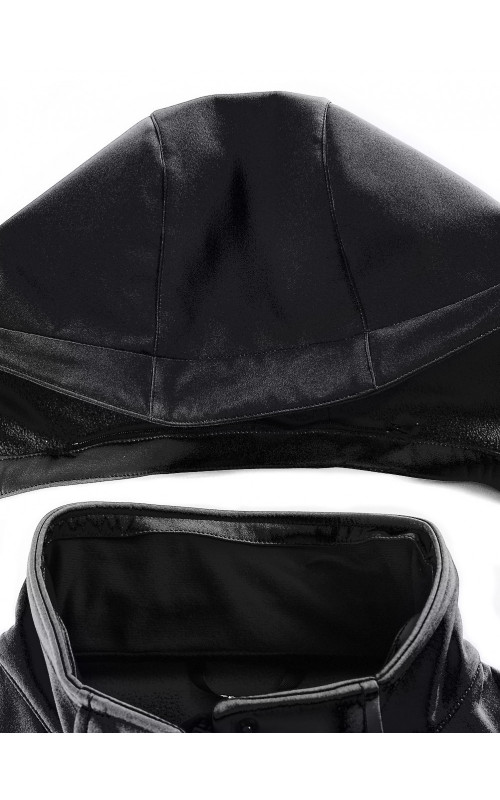 Женская спортивная ветровка с капюшоном, black softshell