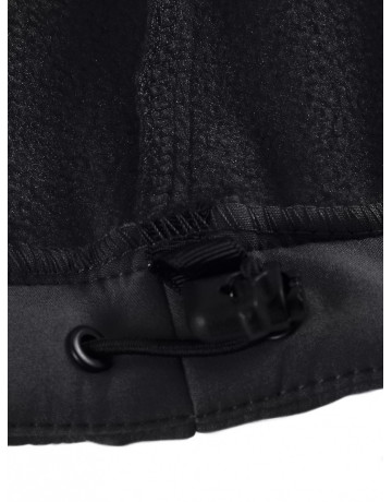 Женская спортивная ветровка с капюшоном, black softshell