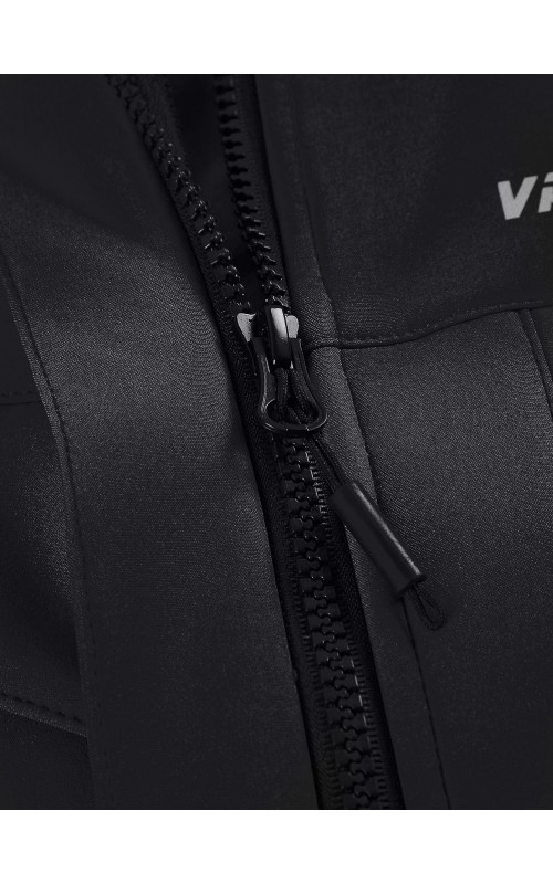 Женская спортивная ветровка с капюшоном, black softshell