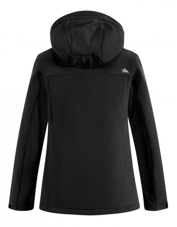 Женская спортивная ветровка с капюшоном, black softshell