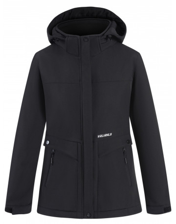 Женская спортивная ветровка с капюшоном, black softshell
