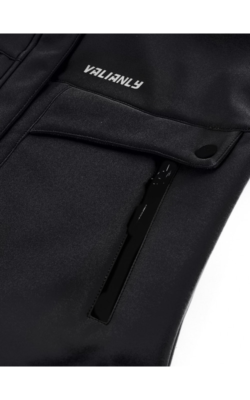 Женская спортивная ветровка с капюшоном, black softshell