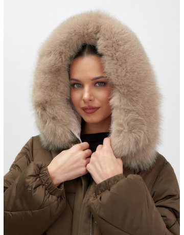 Длинный зимний пуховик премиум-класса