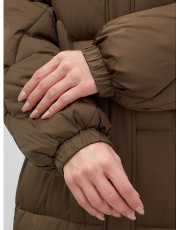 Длинный зимний пуховик премиум-класса