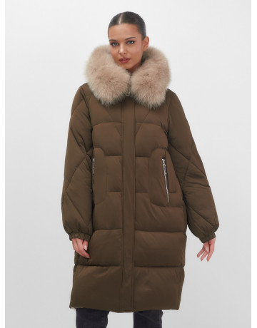 Длинный зимний пуховик премиум-класса