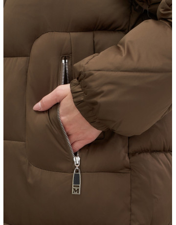 Длинный зимний пуховик премиум-класса