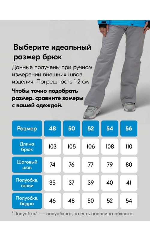 Женский горнолыжный костюм синего цвета