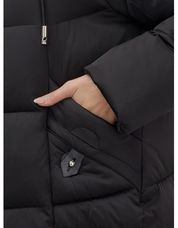 Пуховик с мехом песца премиум-класса