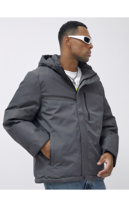 Зимняя куртка мужская больших размеров с утеплителем