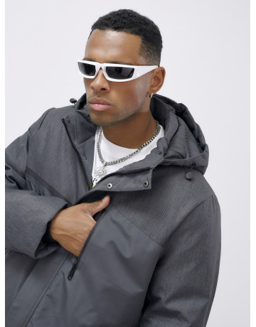 Зимняя куртка мужская больших размеров с утеплителем