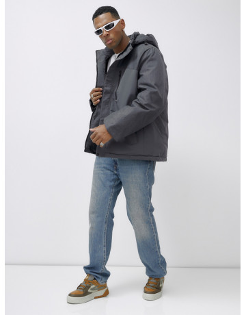 Зимняя куртка мужская больших размеров с утеплителем