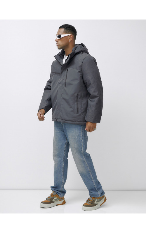 Зимняя куртка мужская больших размеров с утеплителем