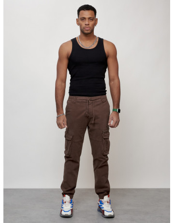 Мужские брюки карго зауженного кроя.