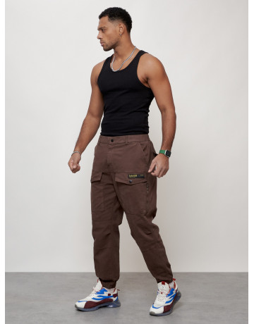 Мужские брюки карго зауженного кроя.