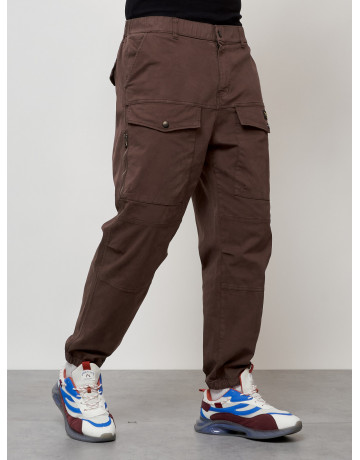 Мужские брюки карго зауженного кроя.