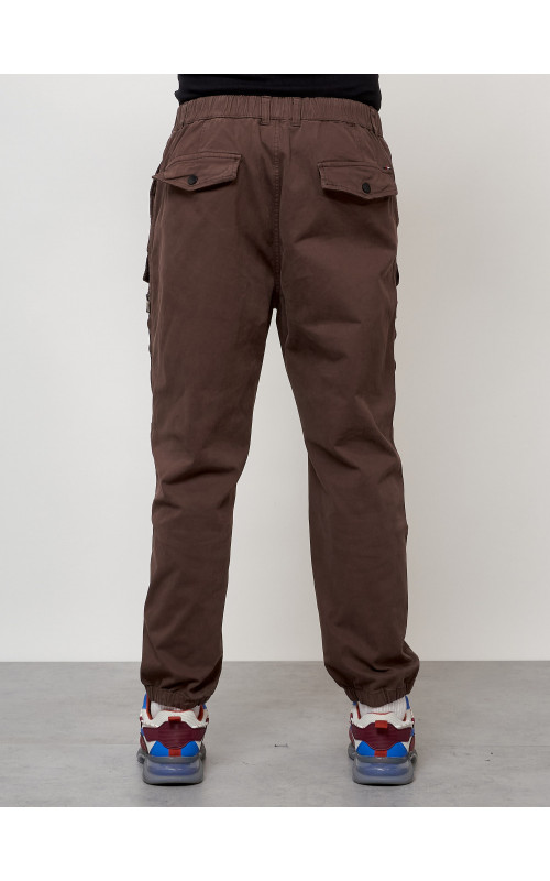 Мужские брюки карго зауженного кроя.