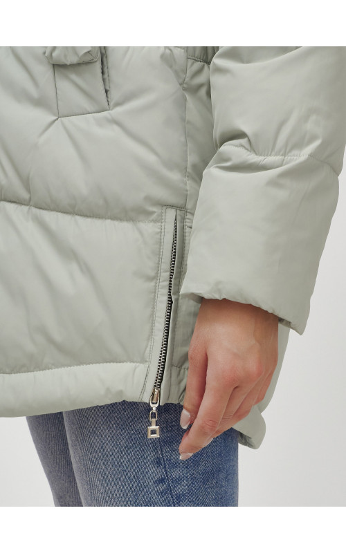 Женская зимняя куртка премиум-класса с мехом енота.