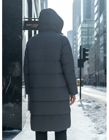 Длинный зимний пуховик для женщин