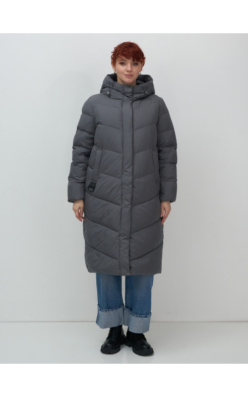Длинный зимний пуховик для женщин