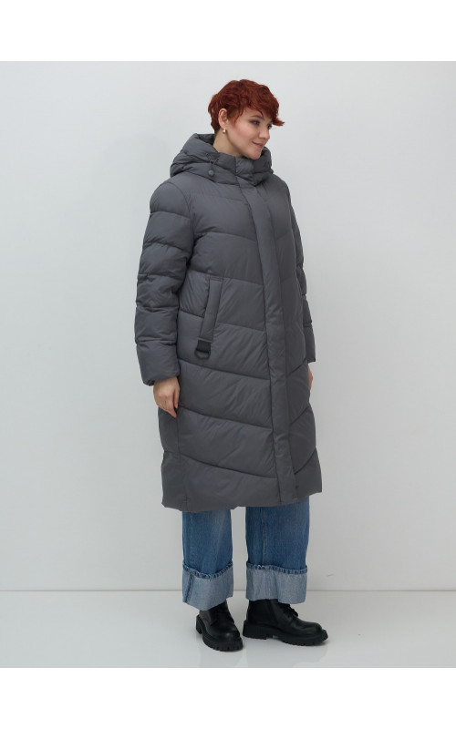 Длинный зимний пуховик для женщин
