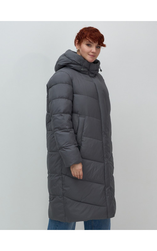 Длинный зимний пуховик для женщин