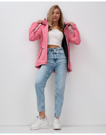 Женская ветровка с капюшоном для активного отдыха