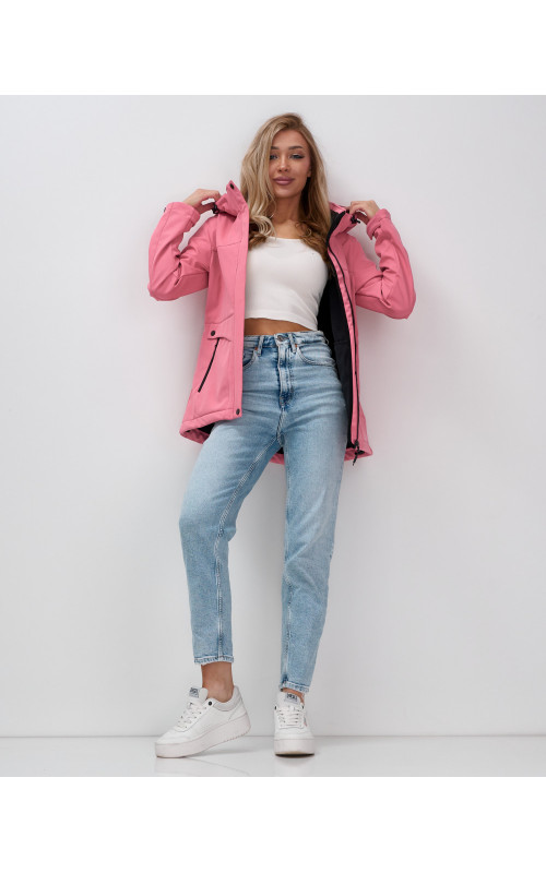 Женская ветровка с капюшоном для активного отдыха