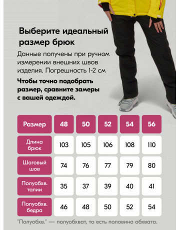 Женский горнолыжный костюм зимний жёлтый