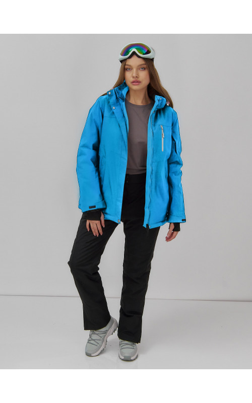 Женская горнолыжная куртка со съёмным капюшоном.