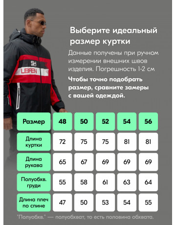 Мужской горнолыжный костюм, чёрный.
