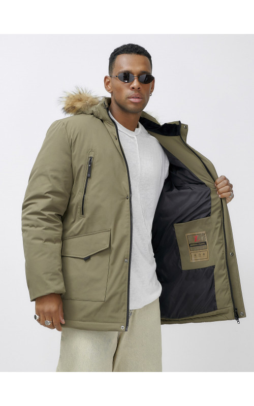 Мужская зимняя парка с натуральным мехом — защита и стиль в холодное время года.