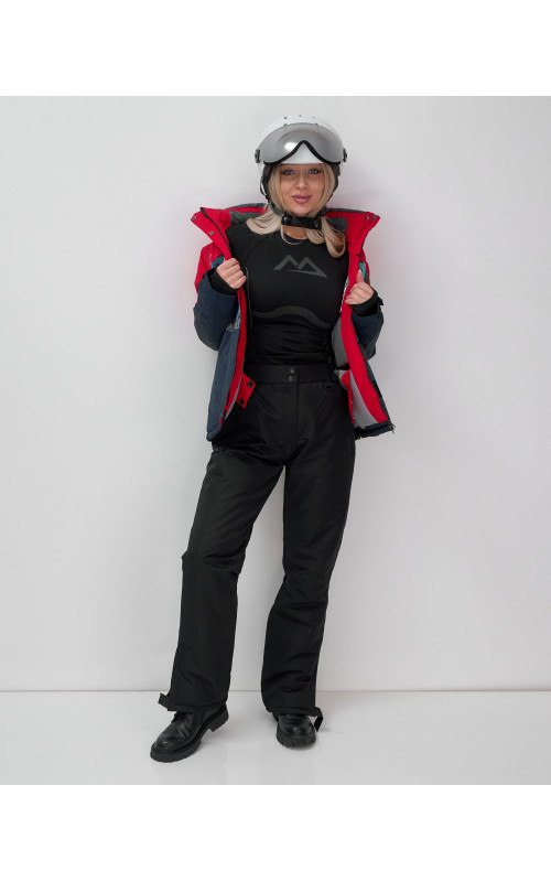 Куртка с полукомбинезоном для осени и зимы, свободный покрой.