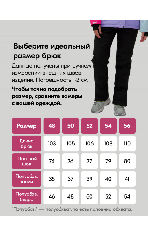 Женский горнолыжный костюм зимний фиолетовый