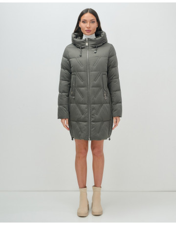 Женский зимний пуховик с капюшоном для холодной погоды.