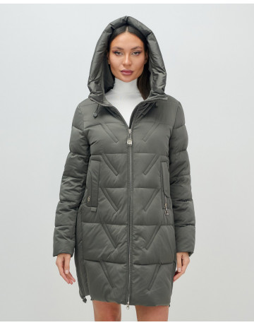 Женский зимний пуховик с капюшоном для холодной погоды.