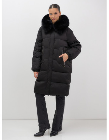 Длинный зимний пуховик премиум-класса.