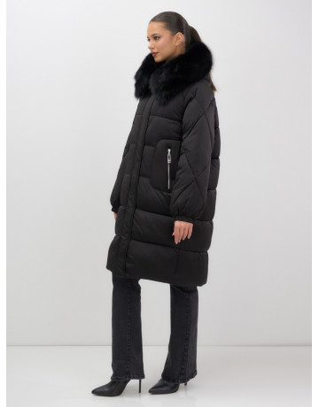 Длинный зимний пуховик премиум-класса.