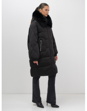 Длинный зимний пуховик премиум-класса.