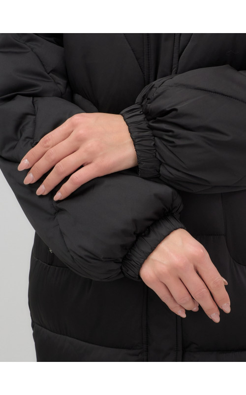 Длинный зимний пуховик премиум-класса.