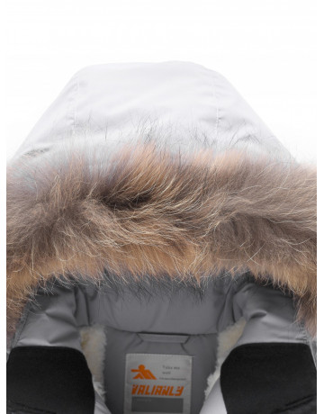 Детская зимняя парка для девочки, розовая с капюшоном, утеплённая.