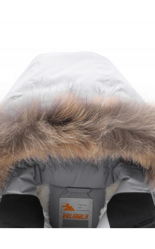 Детская зимняя парка для девочки, розовая с капюшоном, утеплённая.