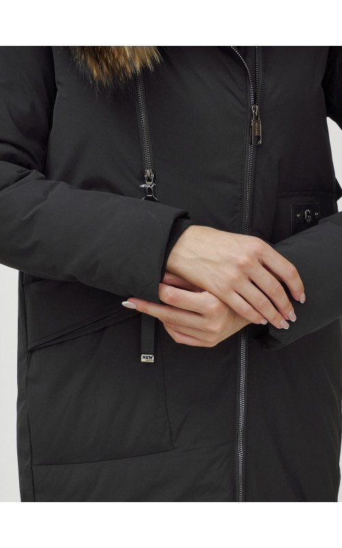 Длинный зимний пуховик для женщин