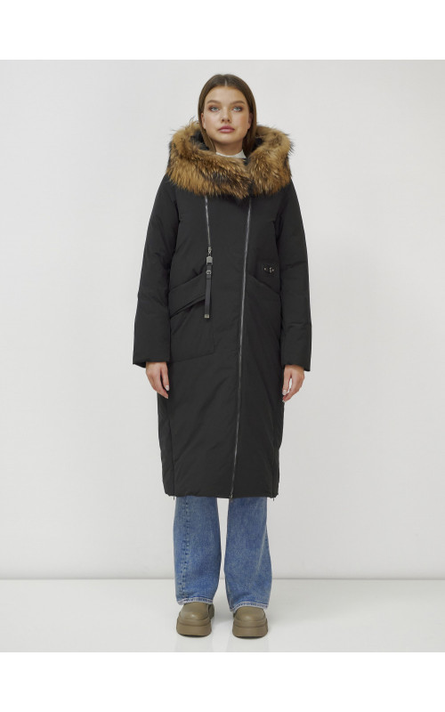 Длинный зимний пуховик для женщин