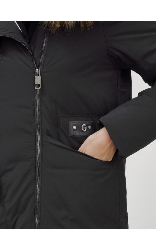 Длинный зимний пуховик для женщин