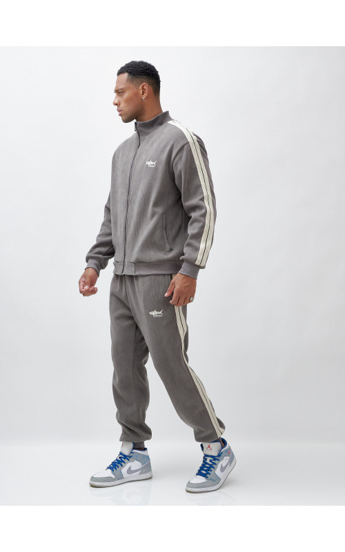 Мужской спортивный утеплённый костюм с начёсом для активного образа жизни.